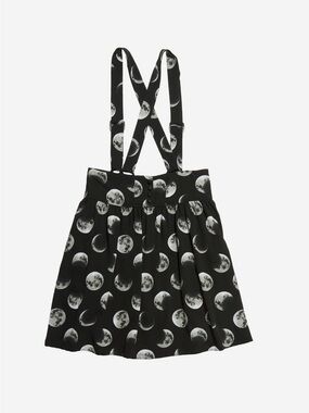 NEW Hot Topic Crepe Moon Phases Skater Skirt Size Large